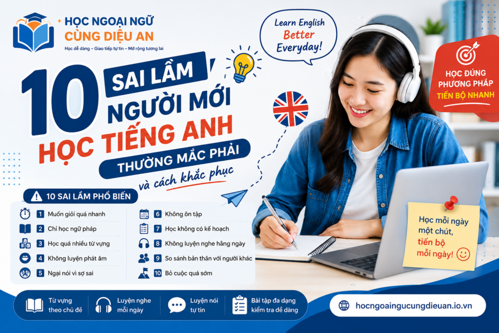 10 sai lầm người mới học tiếng Anh thường mắc phải chatgpt image 11 04 26 3 thg 7, 2026