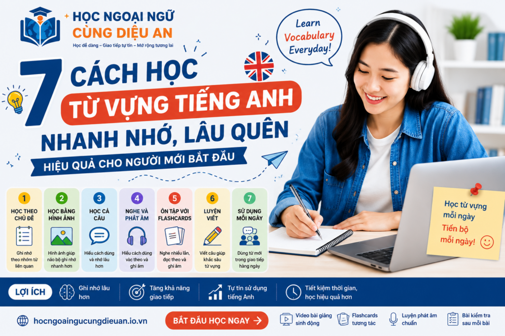 Học từ vựng tiếng Anh nhanh nhớ, lâu quên với 7 phương pháp đơn giản chatgpt image 14 28 42 3 thg 7, 2026